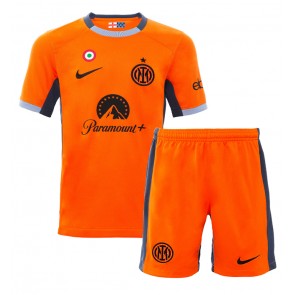 Inter Milan babykläder Tredje Tröja barn 2023-24 Korta ärmar (+ Korta byxor)